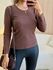 BLUSA MANGA LONGA TÉRMICA MARROM