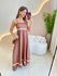 VESTIDO LONGUETE CAROLAYNE MARROM