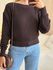 BLUSA TRICOT JAQUELINE MARROM