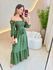 VESTIDO MIDI FERNANDA VERDE FLORZINHA