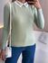 BLUSA MANGA LONGA PEDRARIA VERDE