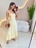 VESTIDO MIDI ANA CLARA AMARELO