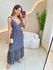 VESTIDO MIDI JAQUE AZUL FLORZINHA