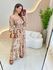 VESTIDO MIDI FERNANDA NUDE/MARROM