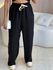 CALÇA PANTALONA LISTRAS LATERAL PRETO