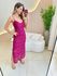 VESTIDO TRICOT TAINA FUCSIA