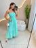 VESTIDO MIDI ÁGATA VERDE AGUA
