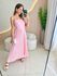 VESTIDO MIDI GEISA ROSA BEBE