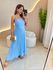 VESTIDO MIDI GEISA AZUL