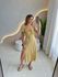VESTIDO MIDI VIOLETA AMARELO