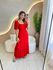 VESTIDO MIDI ANA BEATRIZ VERMELHO