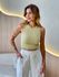 BLUSA CROPPED JU PISTACHE