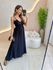 VESTIDO MIDI LOUISE PRETO