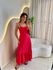 VESTIDO MIDI ELENICE VERMELHO
