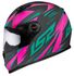 Capacete Ls2 Ff358 Draze - Cinza Verde Rosa
