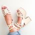 Sandália Plataforma Aline Off White