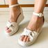 Sandália Anabela Helena Off White
