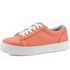 Tênis Unidunitê Casual Feminino Mr. Gutt Em Couro - Ref. 1150 Coral