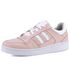 Tênis Melani Casual Feminino em Couro Legítimo - Ref. N3 Nude/Branco