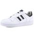 Tênis Melani Casual Feminino em Couro Legítimo - Ref. N3 Branco/Preto