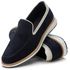 Sapato Masculino Elite Couro Premium Camurça Marinho