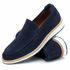 Loafer Elite Couro Premium Camurça Marinho