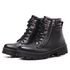 Bota Coturno Tratorado Zíper Vertical Feminino Preto