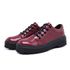 Sapato Oxford Feminino Mocassim Sola Tratorada Verniz Bordô