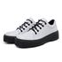Sapato Oxford Feminino Mocassim Sola Tratorada Verniz Branco