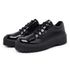 Sapato Oxford Feminino Mocassim Sola Tratorada Verniz Preto