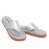 Sandália Papete Chinelo Dedo Birken Feminino Prateada