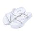 Sandália Papete Plataforma Birken Brilho Branco