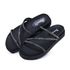 Sandália Papete Plataforma Birken Brilho Preto
