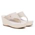 Tamanco Feminino Sandália De Dedo Plataforma Anabela Meia Pata Off White