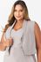 Colete MySize com Cropped com Abotoamento Feminino - Flash