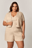 Short Alfaiataria com Recortes Nature MySize