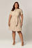 Vestido Curto com Detalhe Faixa com Argolas Nature MySize