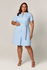Vestido Curto com Detalhe Faixa com Argolas Nature MySize