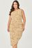 Vestido Midi Assimétrico Detalhe Bordado - MySize - Sentir 