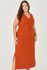 Vestido Midi com Detalhe Cinto Flor - MySize - Sentir 