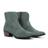 Bota Texana Camélia Feminina Cano curto Camurça Verde