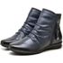 Bota Feminina Mary Soft Cano Curto Azul marinho 
