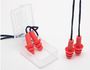 PROTETOR AURICULAR DE SILICONE COM CORDÃO 18 DB VERMELHO