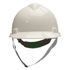 CAPACETE ABA FRONTAL COM CARNEIRA PLÁSTICA E JUGULAR TÊXTIL BRANCO V-GARD