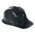 CAPACETE PRETO PLT ABA FRONTAL COM CARNEIRA PLÁSTICA SEM JUGULAR PLASTCOR