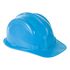 CAPACETE AZUL CLARO PLT ABA FRONTAL COM CARNEIRA PLÁSTICA SEM JUGULAR PLASTCOR
