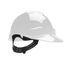 CAPACETE ABA FRONTAL COM CARNEIRA PLÁSTICA SEM JUGULAR BRANCO GENESIS LIBUS