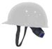 CAPACETE ABA FRONTAL BRANCO COM CARNEIRA PLÁSTICA ULTRA MASTER MI