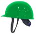 CAPACETE ABA FRONTAL VERDE COM CARNEIRA PLÁSTICA ULTRA MASTER MI