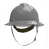 CAPACETE ABA TOTAL CINZA COM CARNEIRA PUSH KEY E JUGULAR TÊXTIL V-GARD ( TIPO I CLASSE E ) 297209